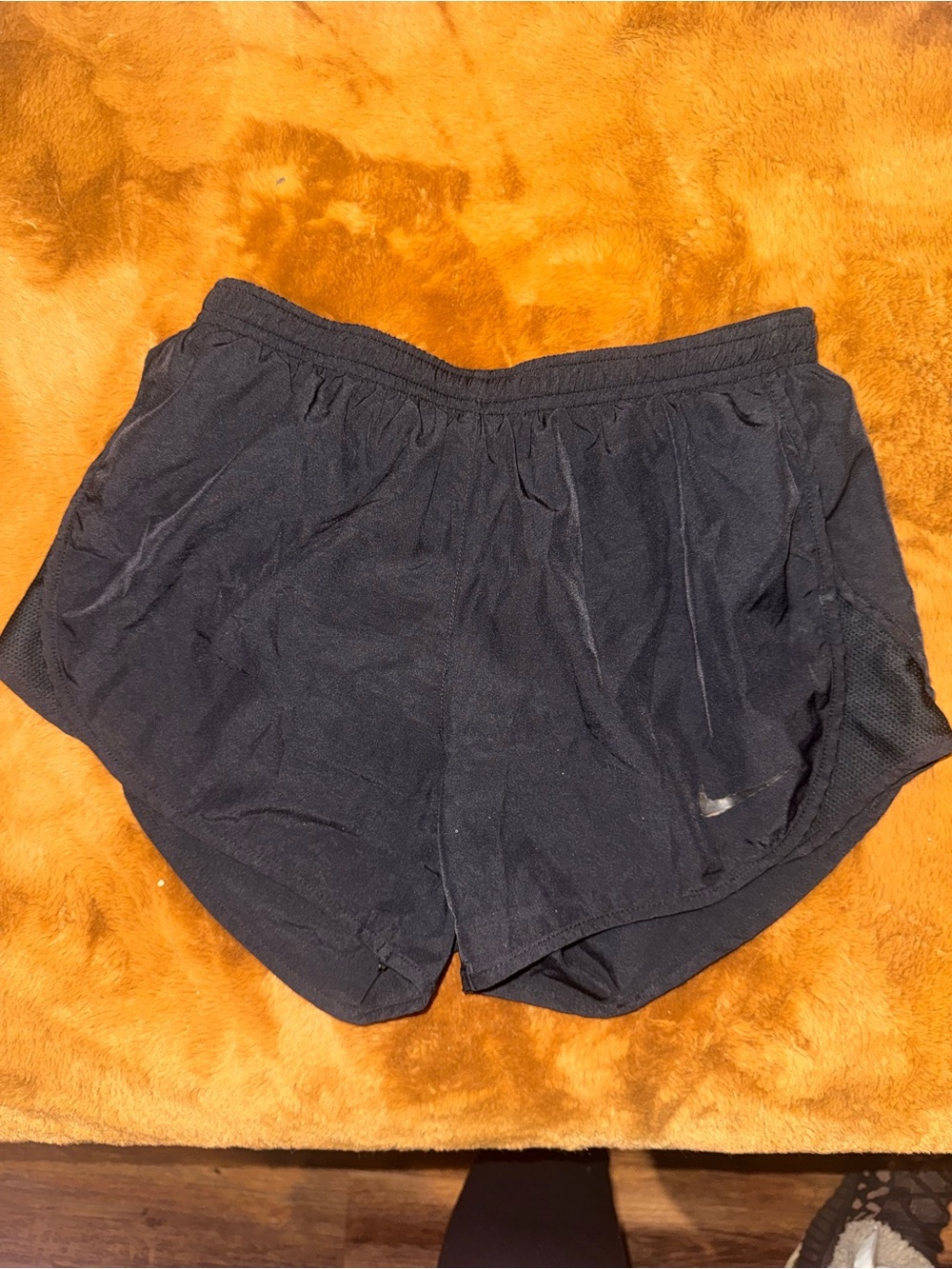 Nike Black Athletic Running Shorts with Swoosh women xs